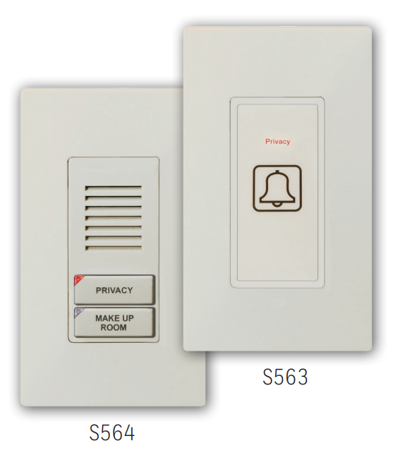 S-Series Outside door bell switch assy - no decora cover - BLACK