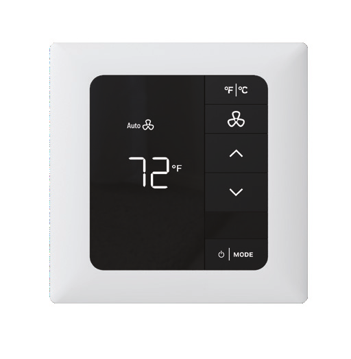 Digital T-Stat, Low Voltage With RF radio - 20 db radio (with Humidity) - WHITE